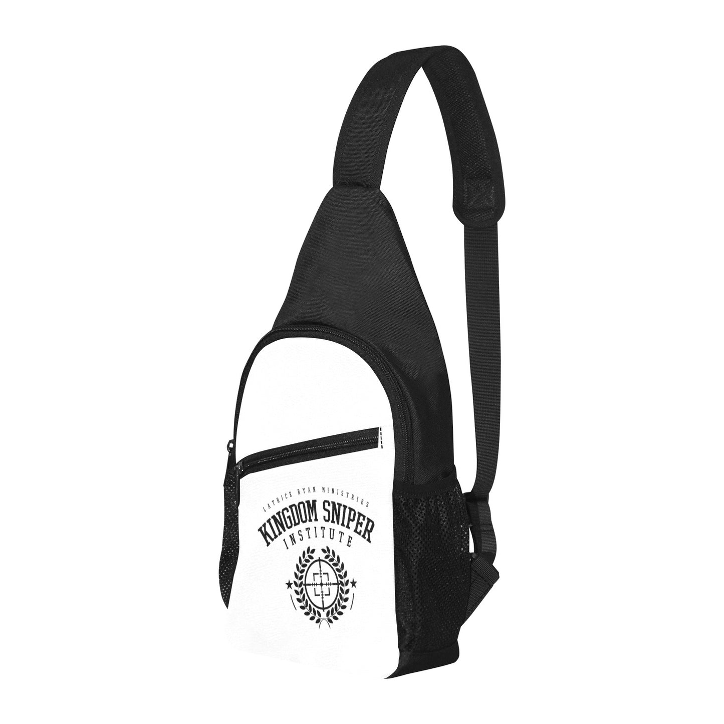 Men's White and Black KSI Bag