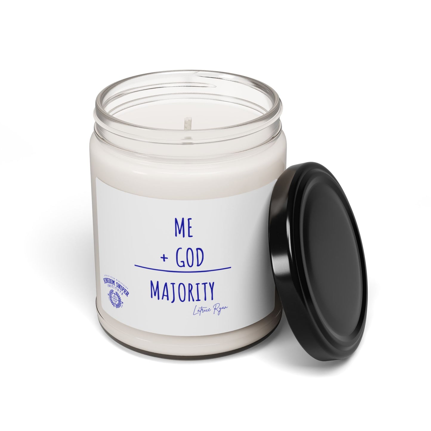 Me Plus God Equals Majority Scented Soy Candle, 9oz