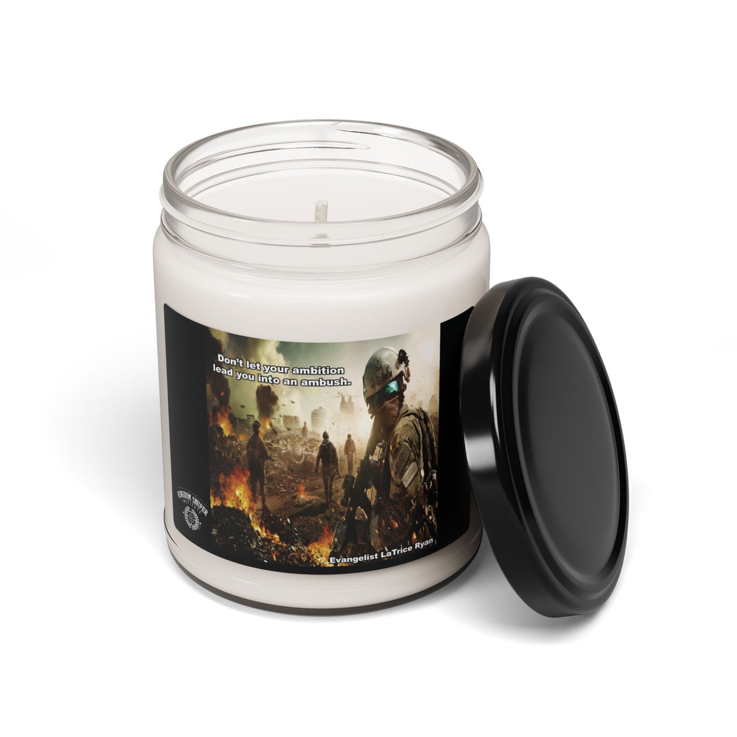 Don't Let Your Ambition Lead You Into An Ambush Scented Soy Candle, 9oz