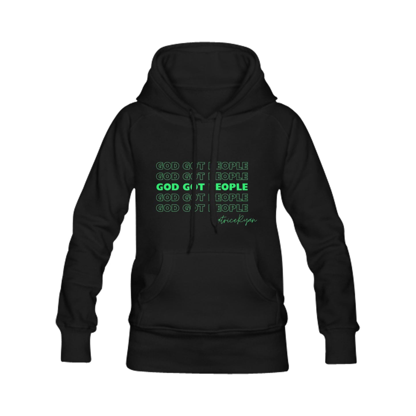 God Got People Green Unisex Hoodie