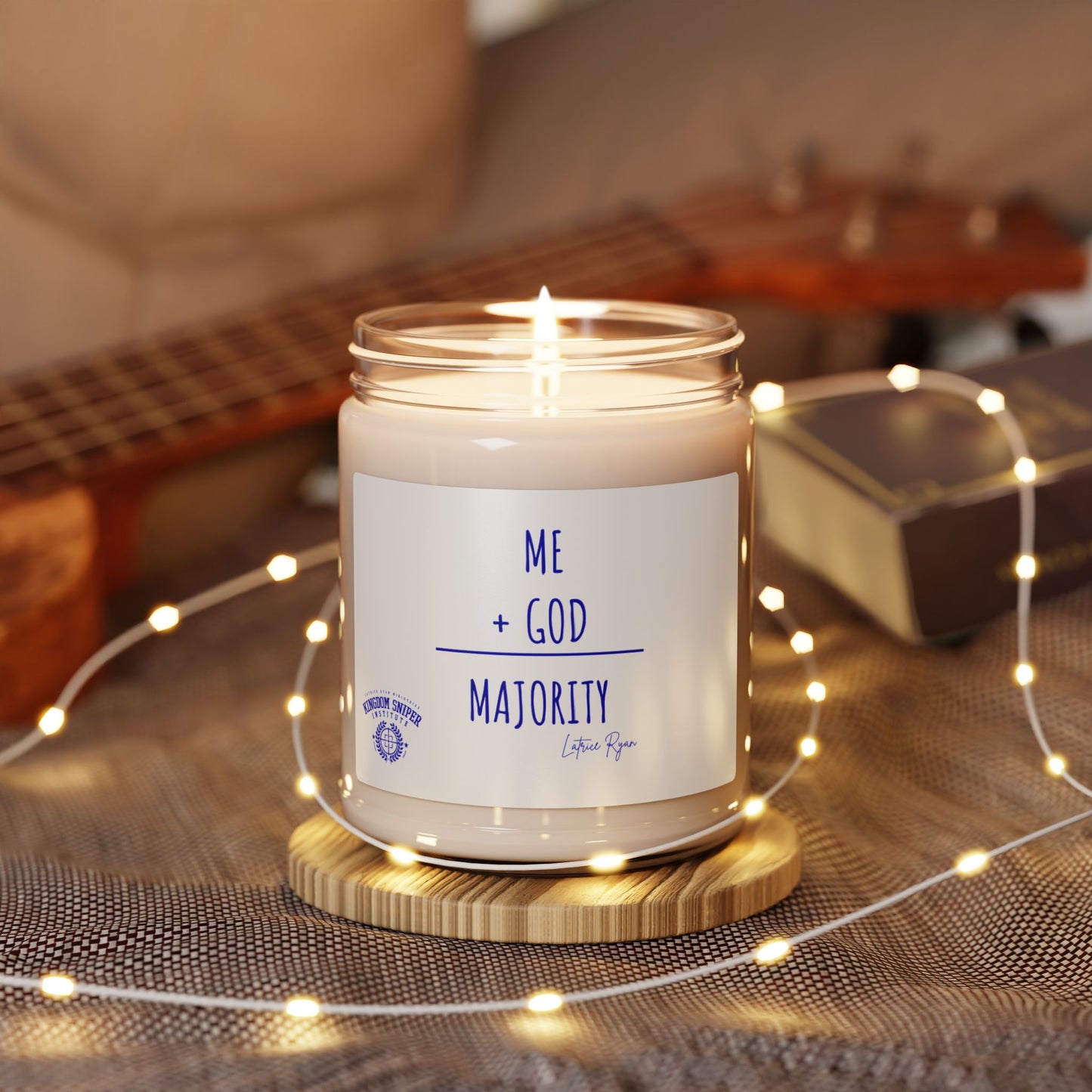 Me Plus God Equals Majority Scented Soy Candle, 9oz