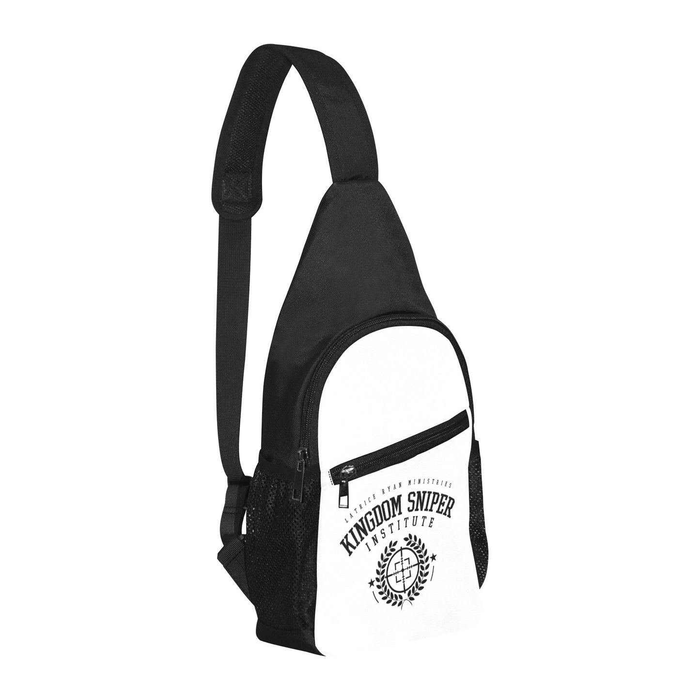 Men's White and Black KSI Bag