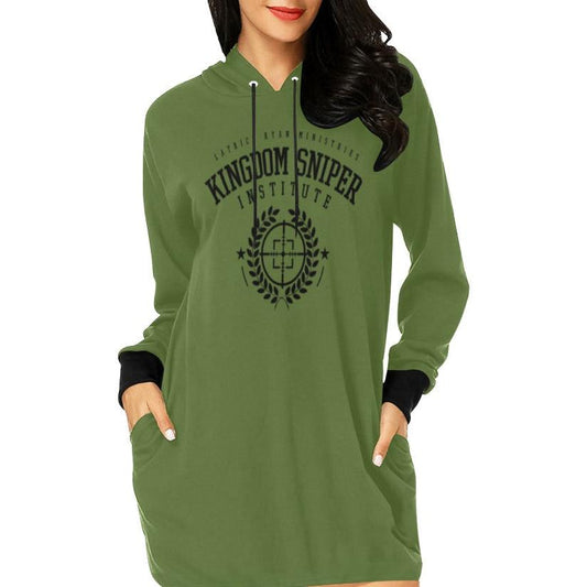 KSI Logo Olive Green Sweater Dress