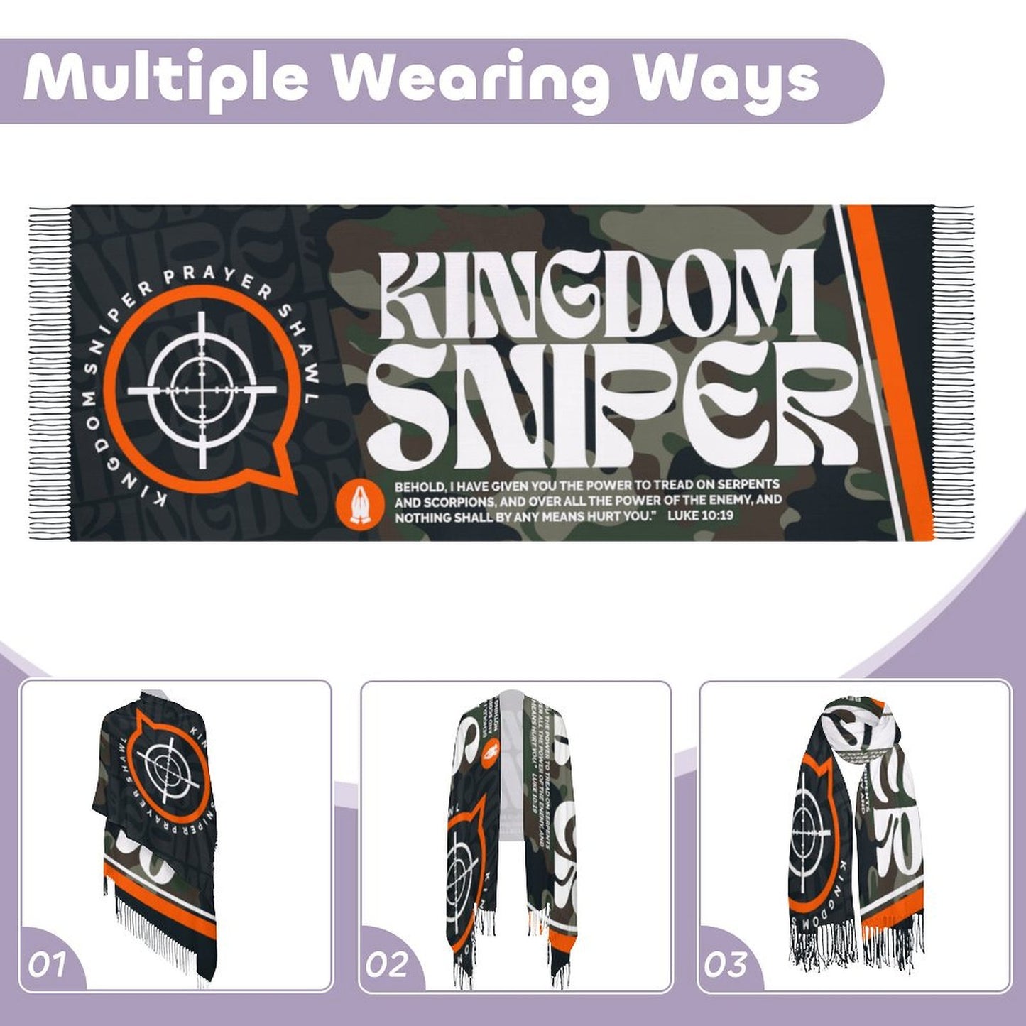 Kingdom Sniper Prayer Shawl